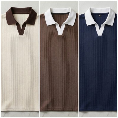 3pcs Combo Cream, Cocolate & Navy