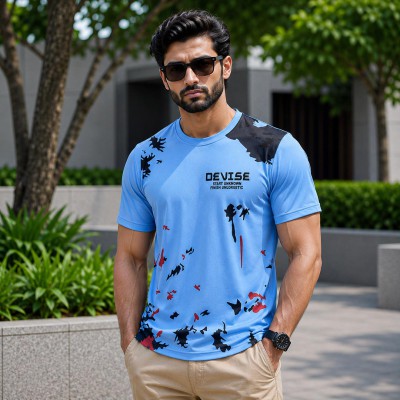 Sky Blue Splash T-Shirt